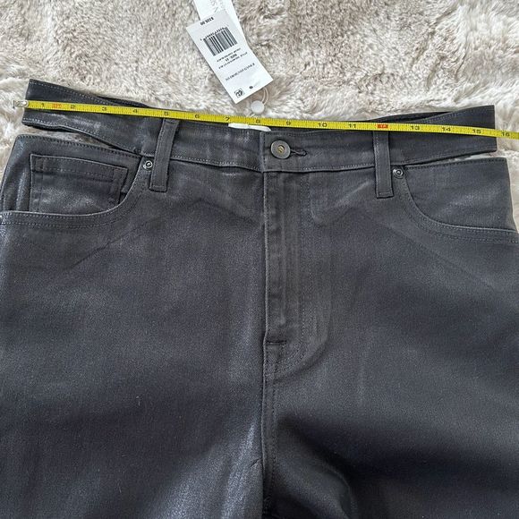 Simkhai Amelia Straight Leg Denim Coated Black Size 31 - Picture 8 of 11